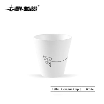 120Ml Ceramic Coffee Cups Set Delicate Espresso Wine Mugs Dishwasher and Microwave Safe Home Barista Accessories