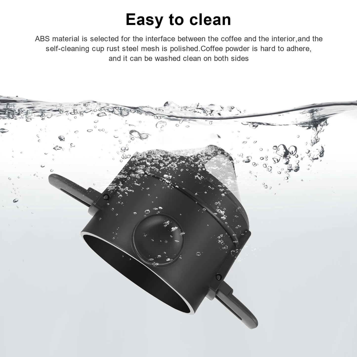 Portable Coffee Filter Reusable Coffee Funnel Stainless Steel Cone Coffee Dripper Brewing Tools Paperless Pour over Tea Holder