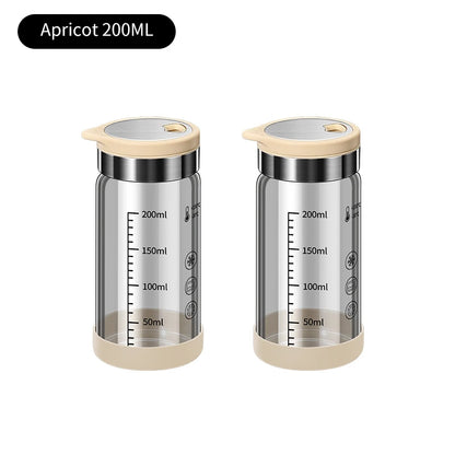 High Borosilicate Glass Seasoning Bottle,Outdoor Barbecue Spice Portioning Bottle,Kitchen Spice Pepper Seasoning Jar Tool