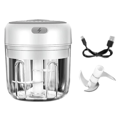 Vibe Geeks Automatic Mini Electric Food Chopper Portable Food Processor- USB Charging-0