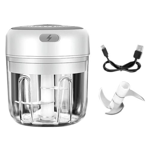 Vibe Geeks Automatic Mini Electric Food Chopper Portable Food Processor- USB Charging-0