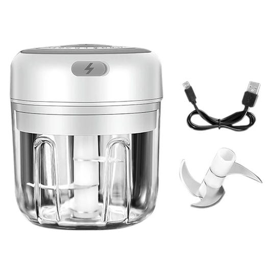 Vibe Geeks Automatic Mini Electric Food Chopper Portable Food Processor- USB Charging-0