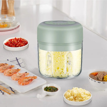 Vibe Geeks Automatic Mini Electric Food Chopper Portable Food Processor- USB Charging-2