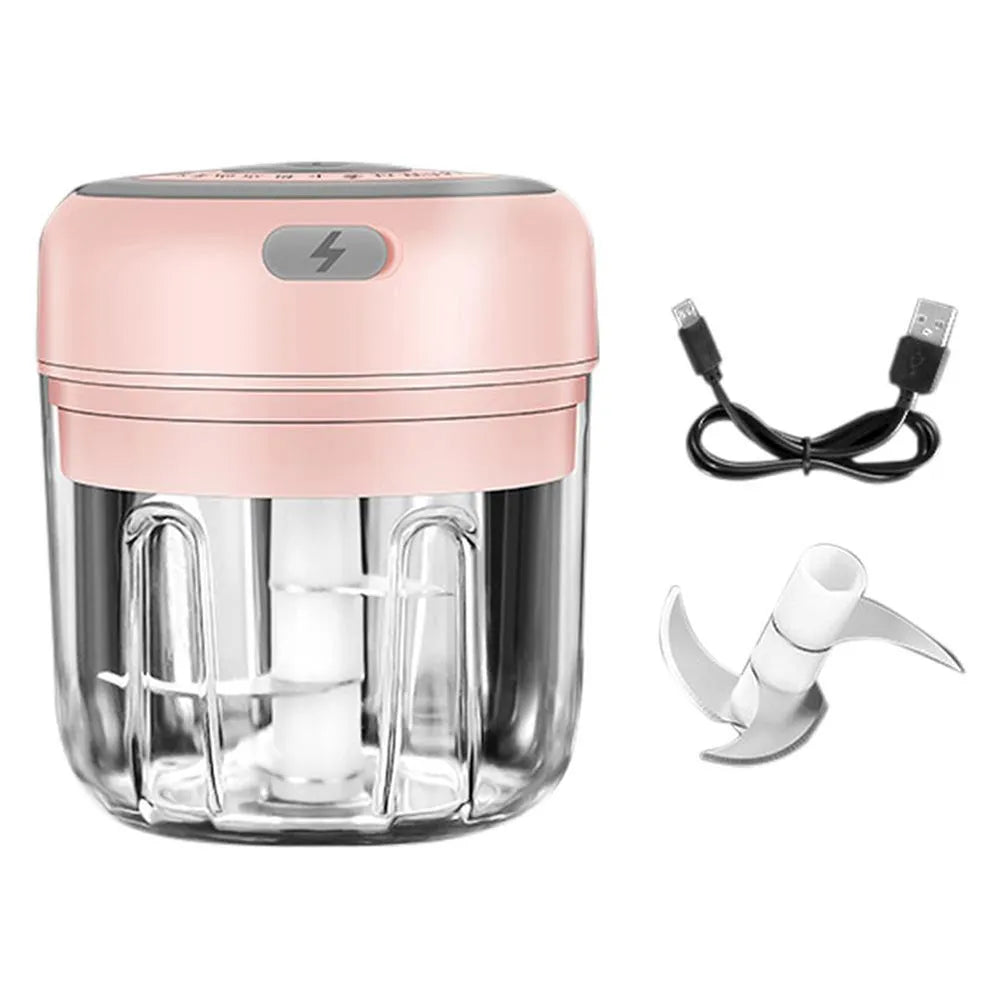 Vibe Geeks Automatic Mini Electric Food Chopper Portable Food Processor- USB Charging-7