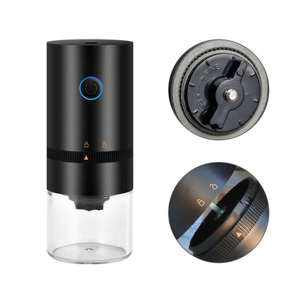 Vibe Geeks USB Type C Rechargeable Portable Electric Coffee Bean Grinder-4