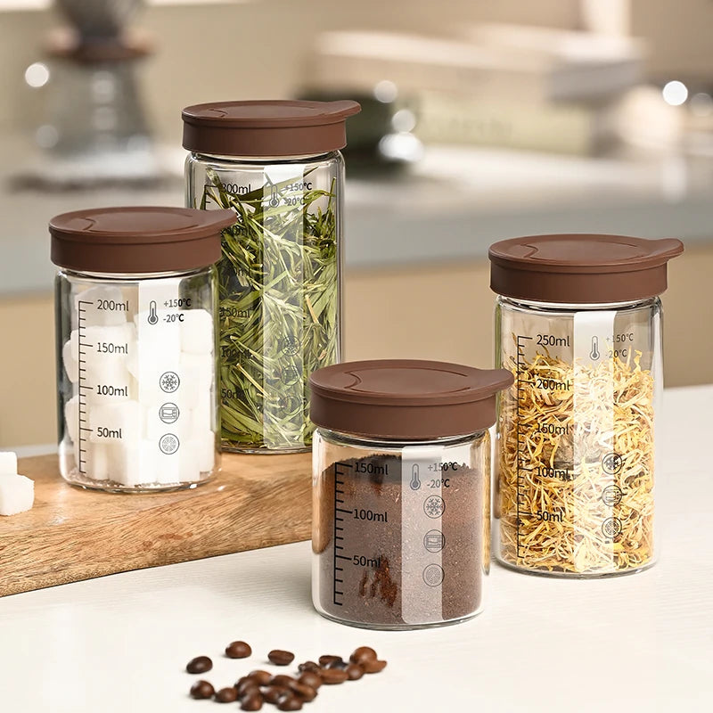 Coffee Bean Sealed Jars Compact and Portable Portioning Bottles Sealed Containers Household Storage Tanks Outdoor Bottling
