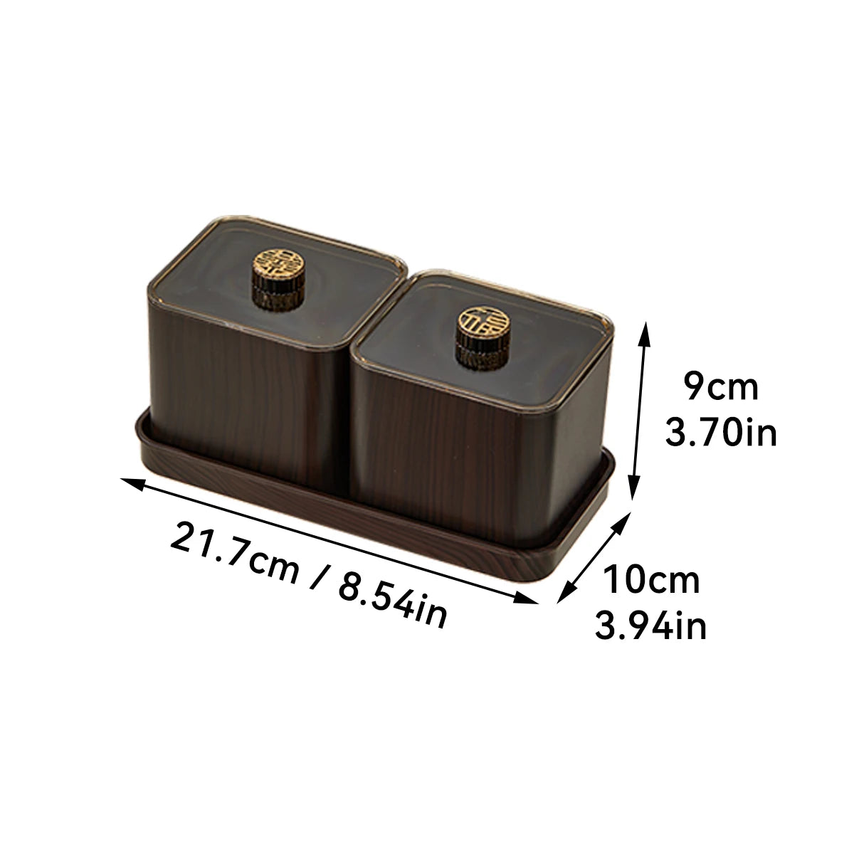 2/4/6 Grids Food Storage Box Moisture-Proof Nut, Dried Fruit, Candy Box Fruit Storage Container for Christmas New Year