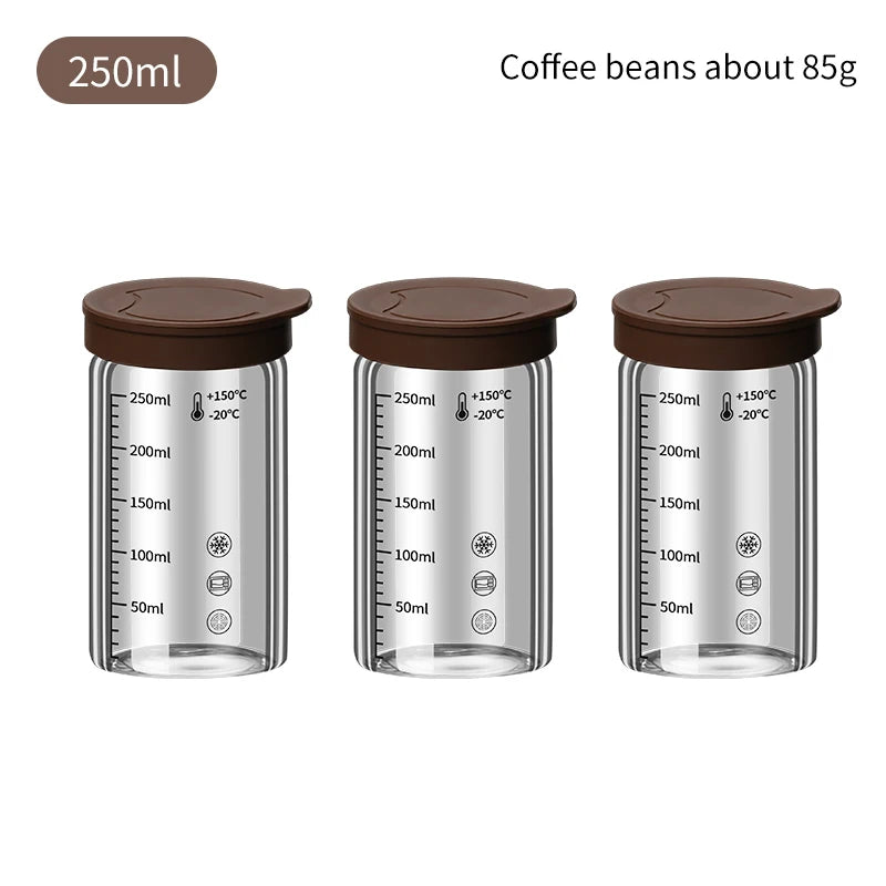Coffee Bean Sealed Jars Compact and Portable Portioning Bottles Sealed Containers Household Storage Tanks Outdoor Bottling