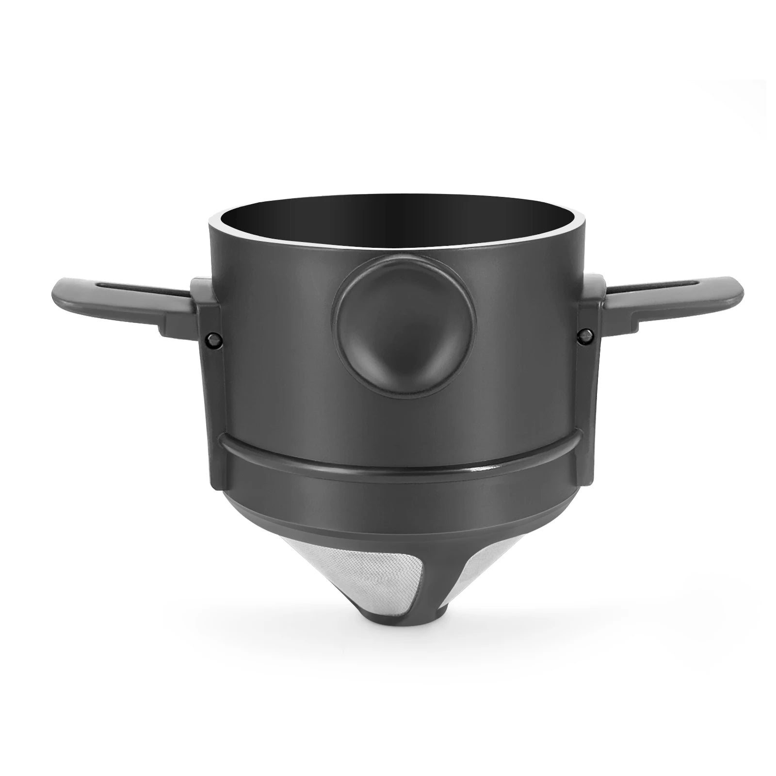 Portable Coffee Filter Reusable Coffee Funnel Stainless Steel Cone Coffee Dripper Brewing Tools Paperless Pour over Tea Holder