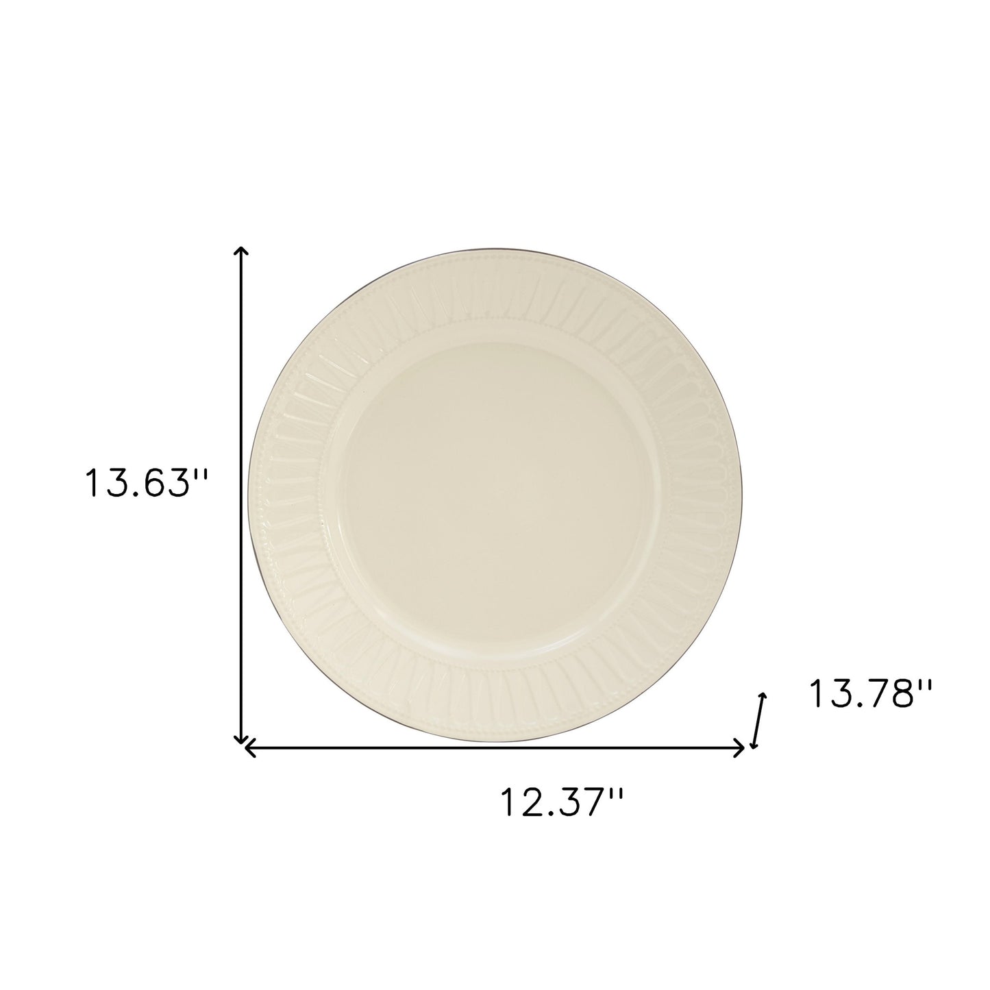 Ivory Sixteen Piece Ceramic Service For Four Dinnerware Set-7