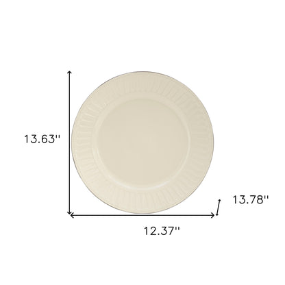 Ivory Sixteen Piece Ceramic Service For Four Dinnerware Set-7