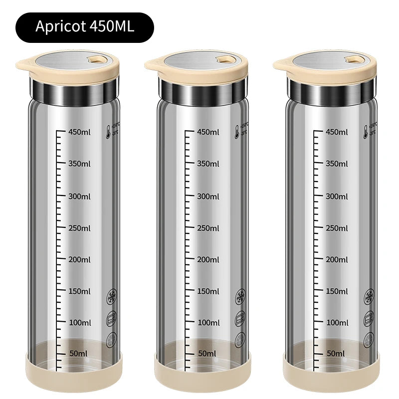 High Borosilicate Glass Seasoning Bottle,Outdoor Barbecue Spice Portioning Bottle,Kitchen Spice Pepper Seasoning Jar Tool