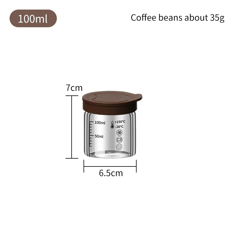Coffee Bean Sealed Jars Compact and Portable Portioning Bottles Sealed Containers Household Storage Tanks Outdoor Bottling