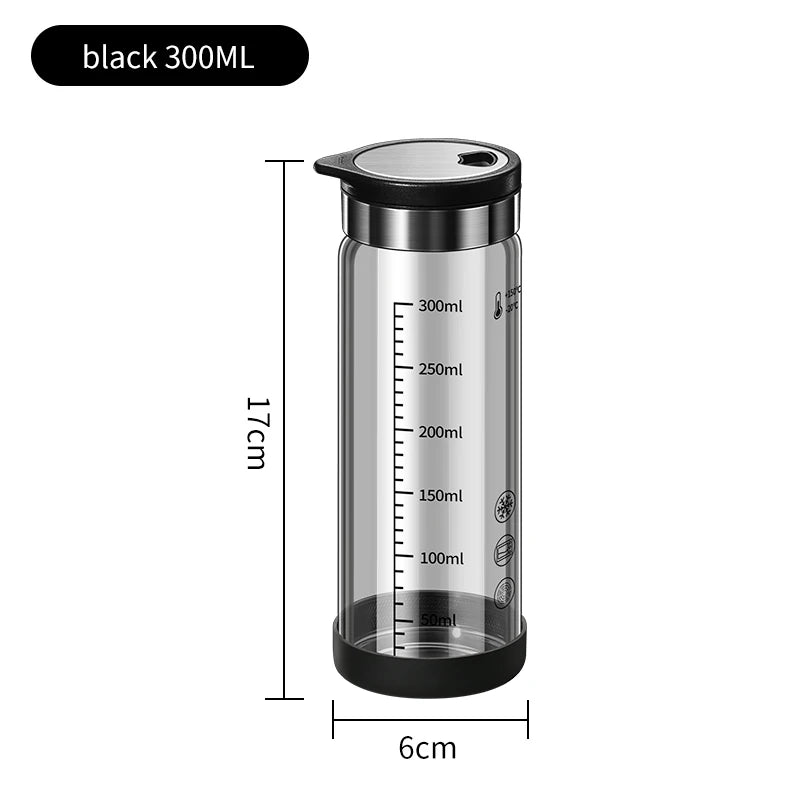 High Borosilicate Glass Seasoning Bottle,Outdoor Barbecue Spice Portioning Bottle,Kitchen Spice Pepper Seasoning Jar Tool