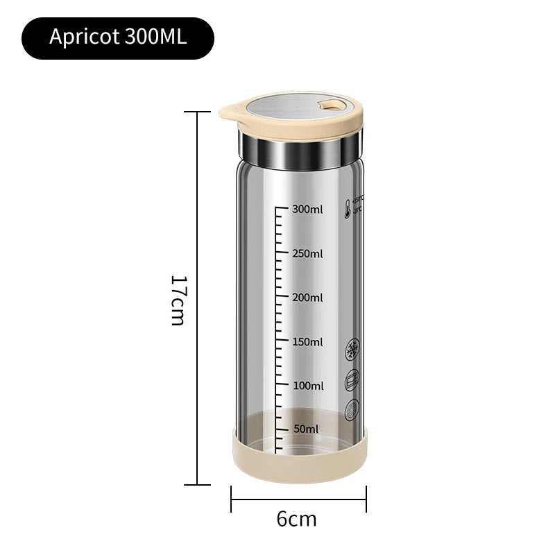 High Borosilicate Glass Seasoning Bottle,Outdoor Barbecue Spice Portioning Bottle,Kitchen Spice Pepper Seasoning Jar Tool