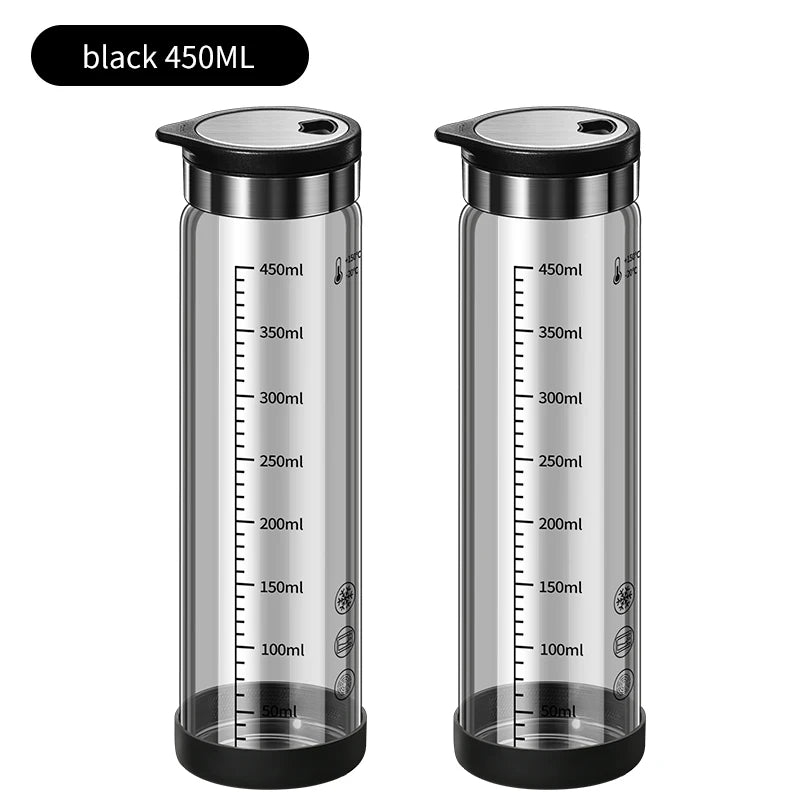 High Borosilicate Glass Seasoning Bottle,Outdoor Barbecue Spice Portioning Bottle,Kitchen Spice Pepper Seasoning Jar Tool