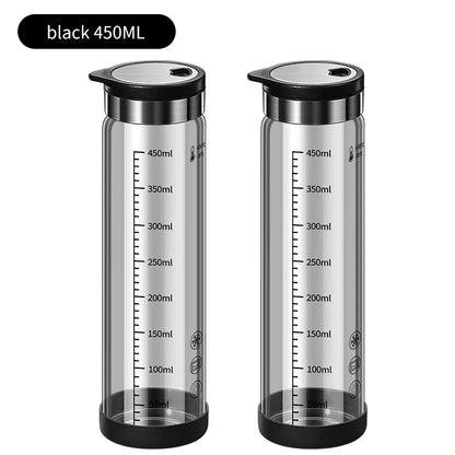 High Borosilicate Glass Seasoning Bottle,Outdoor Barbecue Spice Portioning Bottle,Kitchen Spice Pepper Seasoning Jar Tool