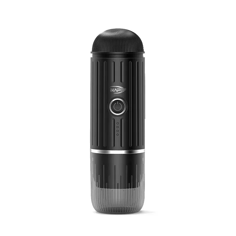 Portable Electric Coffee Maker,Mini Italian Capsule Coffee Machine,Hot/Cold Woter and Capsule/Ground Coffee,Hiking/Camping