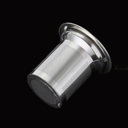 Heat Resistant Glass Teapot with Stainless Steel Coffee Infuser Heated Container Tea Pot Good Clear Kettle Square Filter Baskets