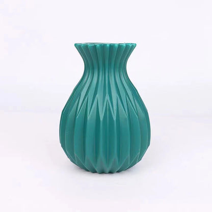 〔Cc11〕Nordic Flower Vase Imitation Ceramic Plastic Flower Vase Living Room Desktop Decoration Wedding Centerpiece Arrangement