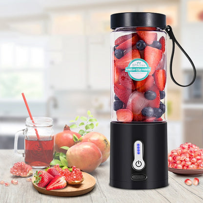 530ML Electric Juicer Portable Smoothie Blender USB Rechargeable Food Processor Fruit Mixer Machine Mini Juicer Blender Cup-4