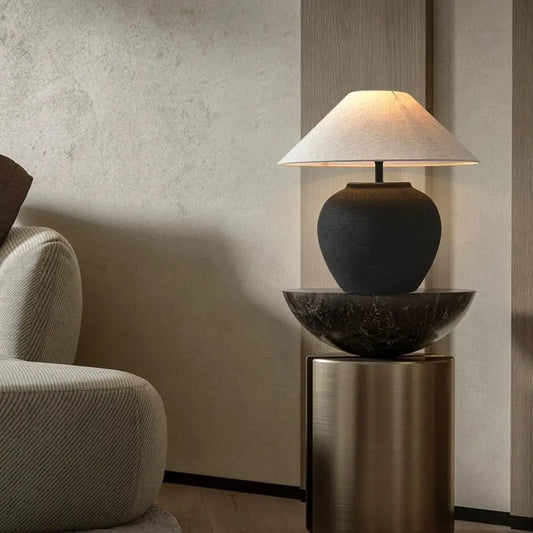 Vintage Ceramic LED Floor Lamps Retro Bedroom Table Stand Lamps Living Room Bedside Floor Lights for Room Decor Fixture