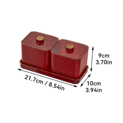 2/4/6 Grids Food Storage Box Moisture-Proof Nut, Dried Fruit, Candy Box Fruit Storage Container for Christmas New Year