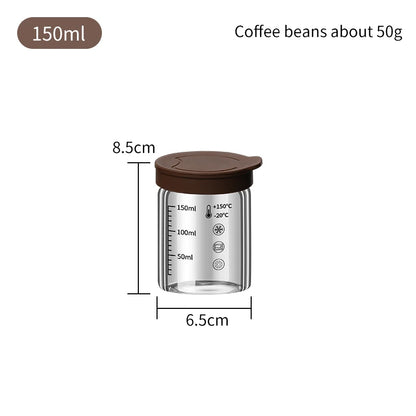 Coffee Bean Sealed Jars Compact and Portable Portioning Bottles Sealed Containers Household Storage Tanks Outdoor Bottling