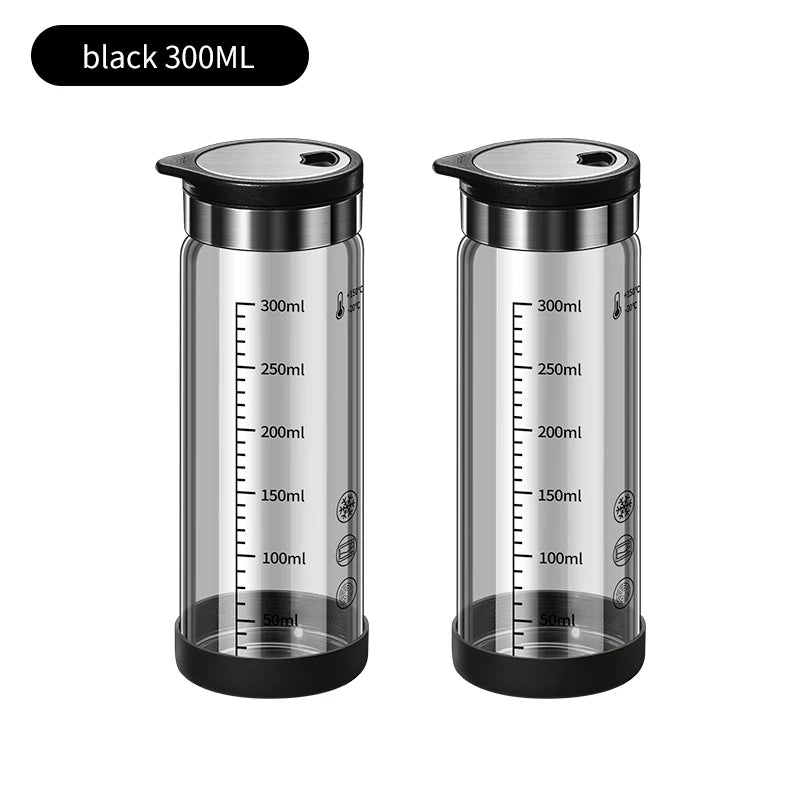 High Borosilicate Glass Seasoning Bottle,Outdoor Barbecue Spice Portioning Bottle,Kitchen Spice Pepper Seasoning Jar Tool