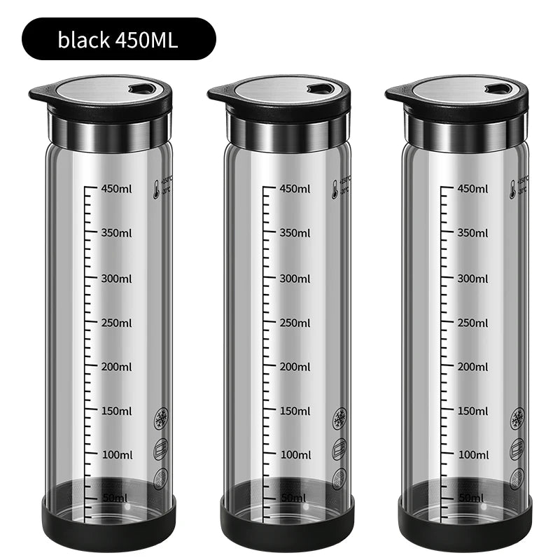 High Borosilicate Glass Seasoning Bottle,Outdoor Barbecue Spice Portioning Bottle,Kitchen Spice Pepper Seasoning Jar Tool