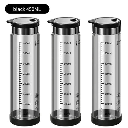 High Borosilicate Glass Seasoning Bottle,Outdoor Barbecue Spice Portioning Bottle,Kitchen Spice Pepper Seasoning Jar Tool