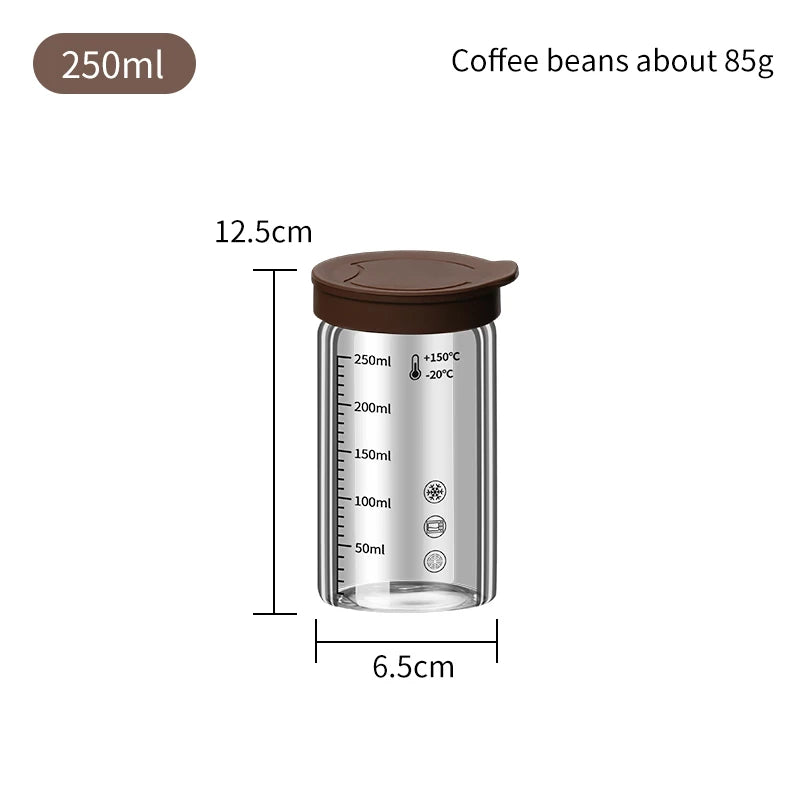 Coffee Bean Sealed Jars Compact and Portable Portioning Bottles Sealed Containers Household Storage Tanks Outdoor Bottling