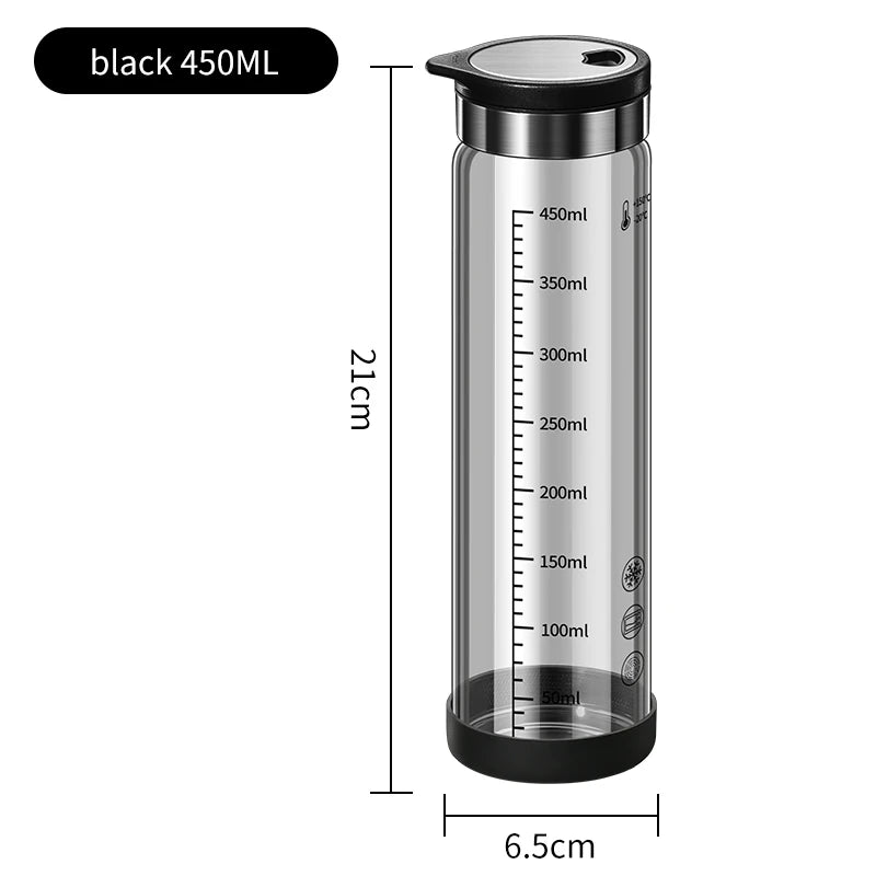 High Borosilicate Glass Seasoning Bottle,Outdoor Barbecue Spice Portioning Bottle,Kitchen Spice Pepper Seasoning Jar Tool