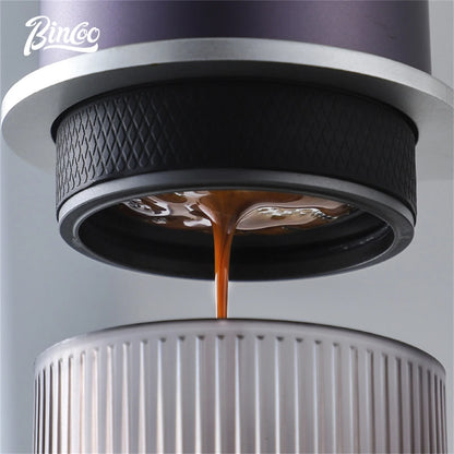 Bincoo Portable Electric Espresso Coffee Maker for Camping Wireless Heating Concentrated Extraction Coffee Machine Red Dot Award